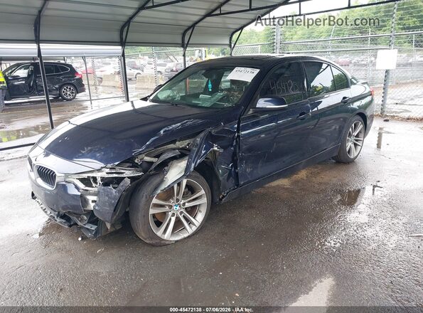 WBA8E3G55GNT78946 2016 BMW 3 SERIES Blue Vista tres cuartos delantera izquierda