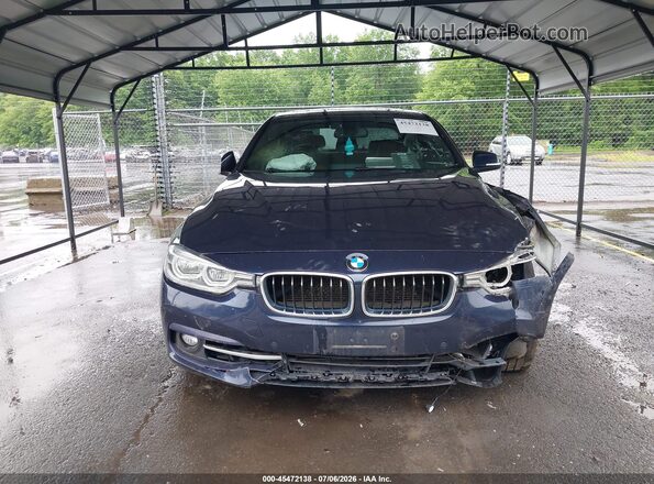 WBA8E3G55GNT78946 2016 BMW 3 SERIES Blue Vista del cuadro de instrumentos