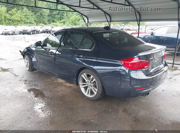 WBA8E3G55GNT78946 2016 BMW 3 SERIES Blue Trasero izquierdo