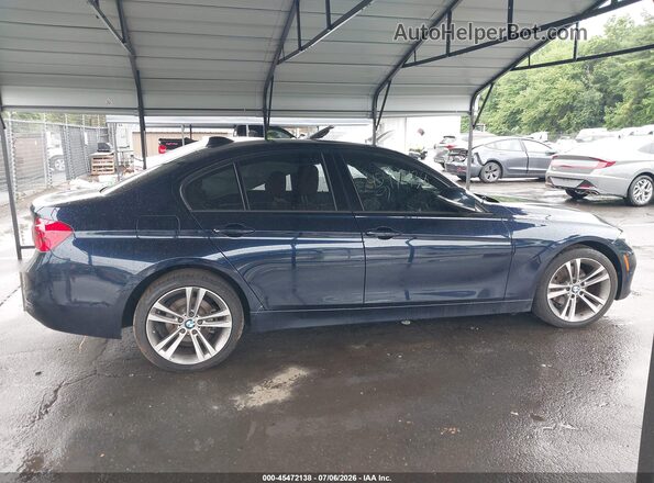 WBA8E3G55GNT78946 2016 BMW 3 SERIES Blue Vista interior trasera