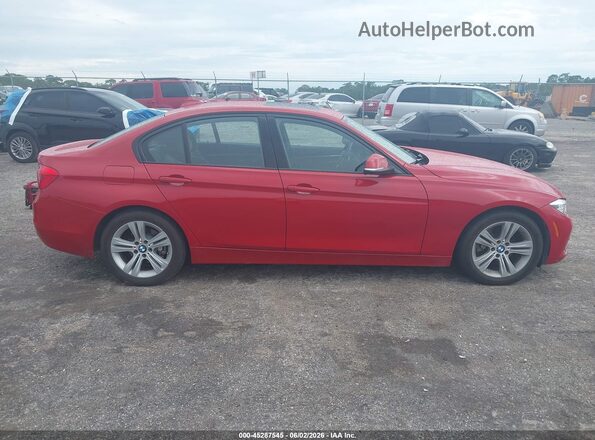 WBA8E9G52GNT43221 2016 BMW 3 SERIES Red Widok wnętrza z tyłu