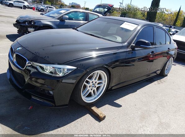 WBA8E9G52GNT86280 2016 BMW 3 SERIES Black Vista tres cuartos delantera izquierda