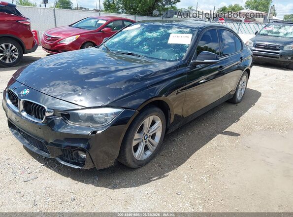 WBA8E9G54GNT84711 2016 BMW 3 SERIES Black Առջևի ձախ երեք քառորդ տեսարան