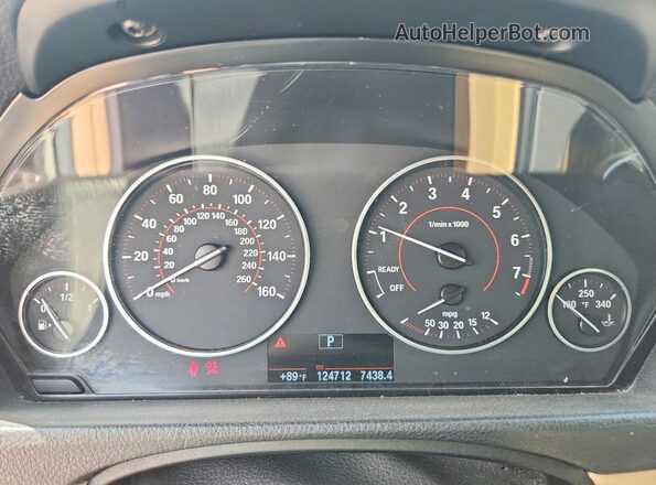 WBA8E9G58GNU29424 2016 BMW 3 SERIES Белый Вид щитка приборов
