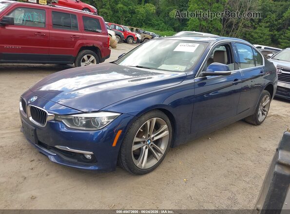 WBA8F1C51JAE93309 2018 BMW 3 SERIES Синий Передняя левая четверть