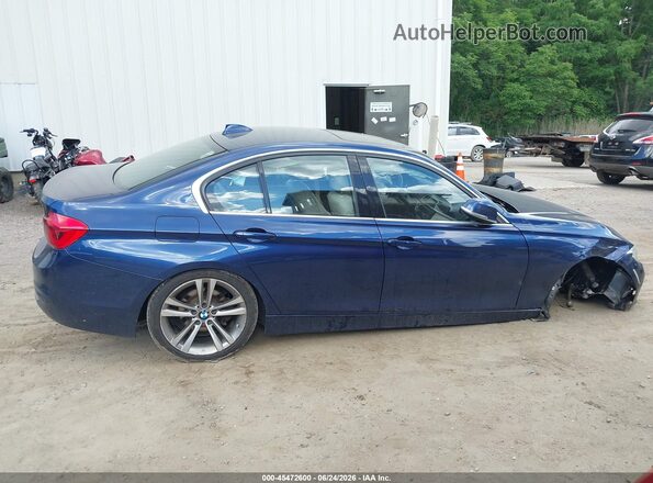 WBA8F1C51JAE93309 2018 BMW 3 SERIES Синий Вид задней части салона