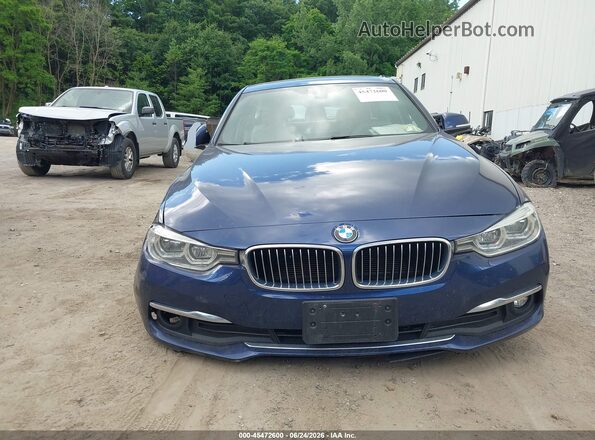 WBA8F1C51JAE93309 2018 BMW 3 SERIES Синий Вид щитка приборов