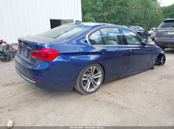 WBA8F1C51JAE93309 2018 BMW 3 SERIES Синий Задняя правая четверть