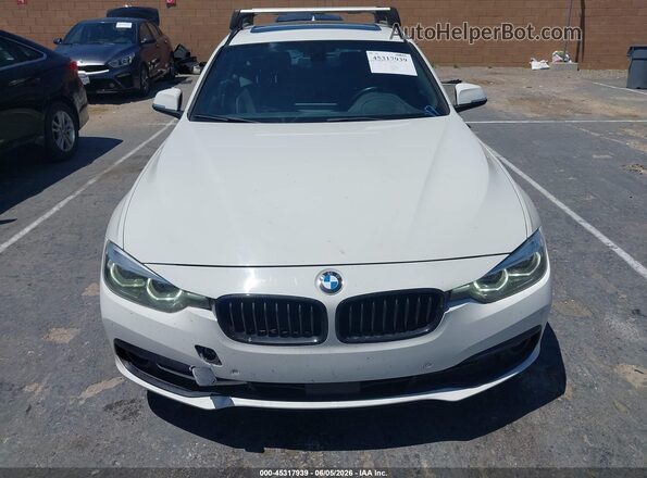 WBA8J1C58JA019014 2018 BMW 3 SERIES White Instrument cluster view