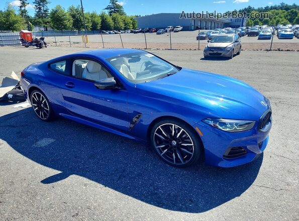 WBABC4C06PCM69120 2023 BMW M8 Blue Przód prawy