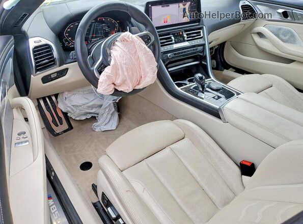 WBABC4C07RCR56331 2024 BMW M8 Blue Rear seats view