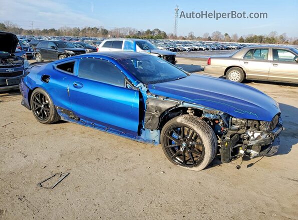 WBABC4C58KBU95843 2019 BMW M8 Blue Front right