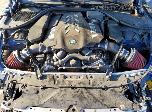 WBABC4C58KBU95843 2019 BMW M8 Blue Rear interior view