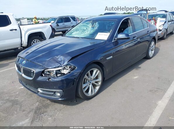 WBAFV3C51GD687400 2016 BMW 7 SERIES Dark Blue Առջևի ձախ երեք քառորդ տեսարան
