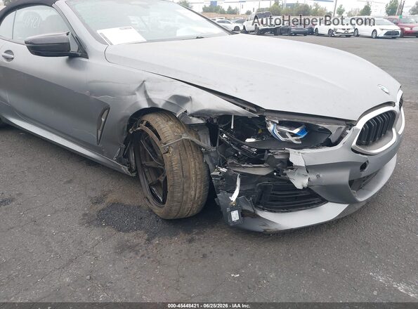 WBAFY4C00PCM11345 2023 BMW M8 Gray Widok z przodu