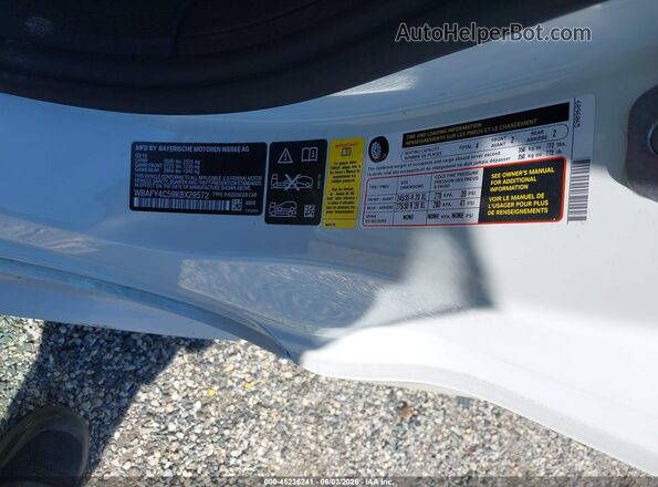 WBAFY4C59KBX29572 2019 BMW M8 White ძრავის განყოფილების ხედი