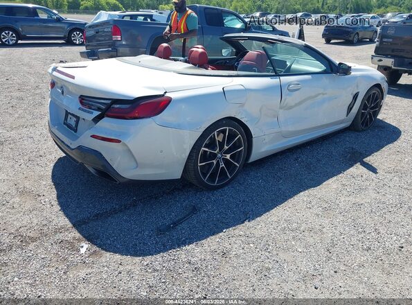 WBAFY4C59KBX29572 2019 BMW M8 White უკანა მარჯვენა