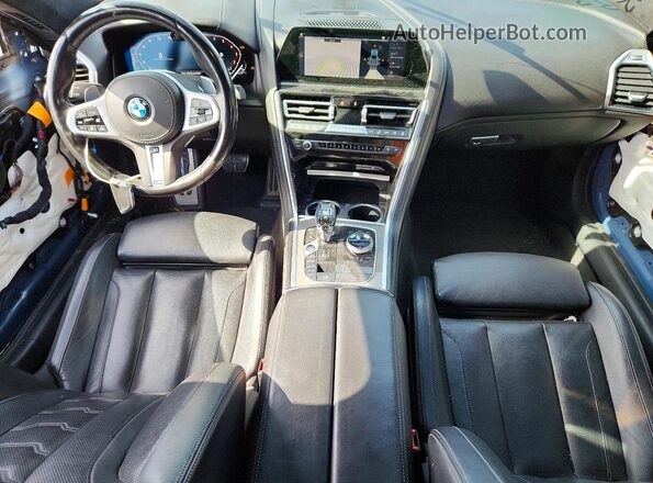 WBAGV2C04MCE91832 2021 BMW 8 SERIES Blue Dashboard view
