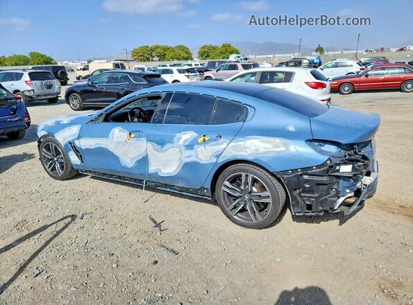 WBAGV2C04MCE91832 2021 BMW 8 SERIES Blue Rear left