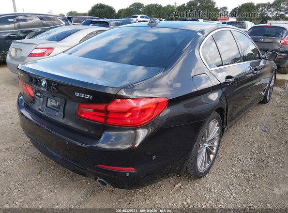WBAJA5C31HG897611 2017 BMW 5 SERIES Черный Задняя правая четверть