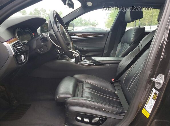 WBAJA5C37HG896494 2017 BMW 5 SERIES Gray Widok wnętrza z przodu