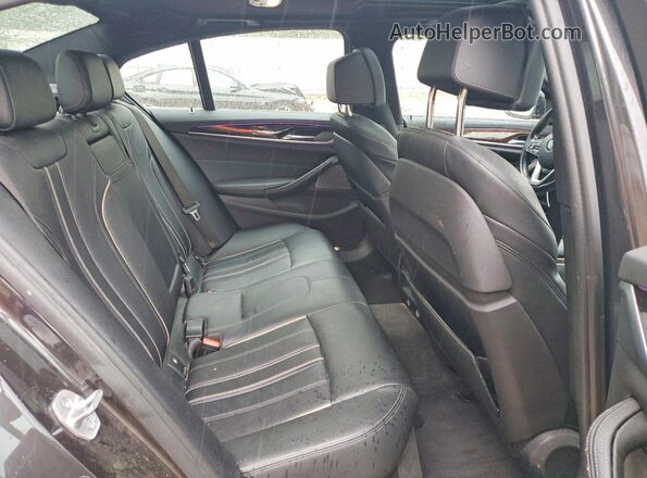 WBAJA5C37HG896494 2017 BMW 5 SERIES Gray Widok tylnych siedzeń