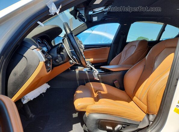 WBAJA5C37HWA35454 2017 BMW 5 SERIES White Vista interior delantera