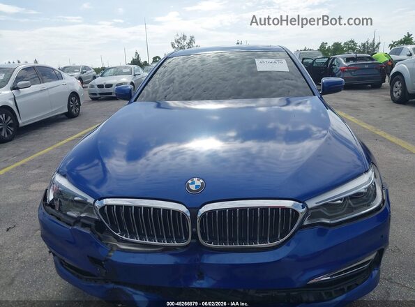 WBAJA5C50KWW05638 2019 BMW 5 SERIES Blue ხელსაწყოთა პანელის ხედი