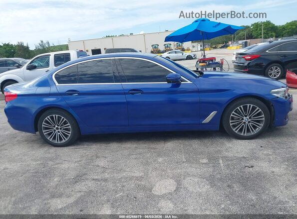WBAJA5C50KWW05638 2019 BMW 5 SERIES Blue უკანა სალონის ხედი