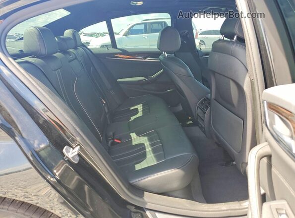 WBAJA5C51KWW07706 2019 BMW 5 SERIES Black Հետևի նստատեղերի տեսք