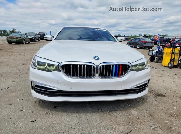 WBAJA5C53KWW22224 2019 BMW 5 SERIES White Widok z przodu