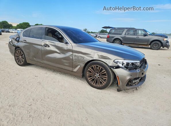 WBAJA5C55JWA38215 2018 BMW 5 SERIES Brown Przód prawy