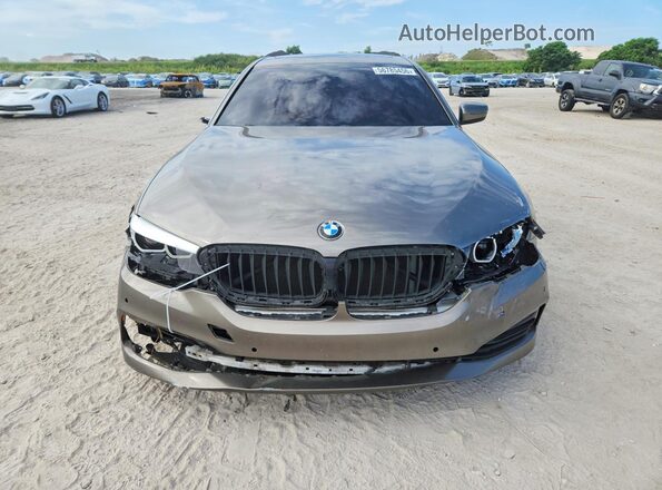 WBAJA5C55JWA38215 2018 BMW 5 SERIES Brown Widok z przodu