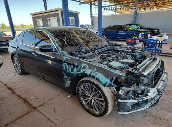 WBAJA5C58JWA35633 2018 BMW 5 SERIES Black Front right