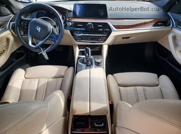 WBAJA5C5XKWW30420 2019 BMW 5 SERIES Gray Առջևի վահանակի տեսք