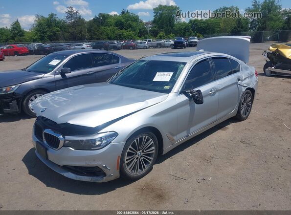 WBAJA7C30HWA70302 2017 BMW 5 SERIES Silver Front left
