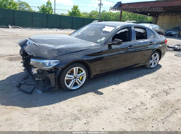 WBAJA7C50KWW07398 2019 BMW 5 SERIES Black Vista tres cuartos delantera izquierda