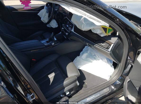 WBAJA7C50KWW07398 2019 BMW 5 SERIES Black Vista interior delantera