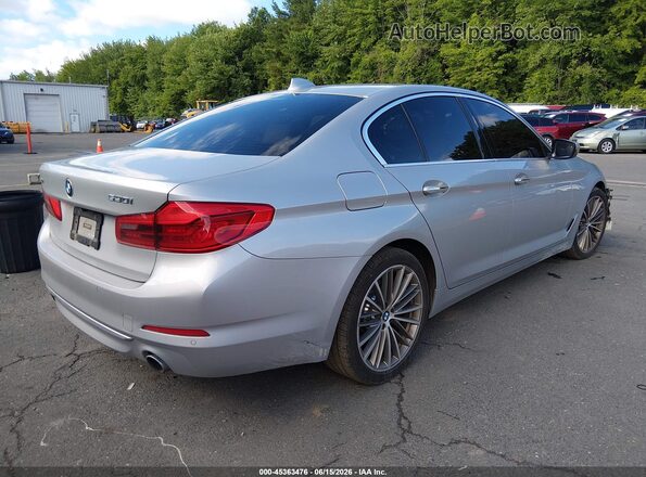 WBAJA7C57JWC76756 2018 BMW 5 SERIES Silver Tył prawy