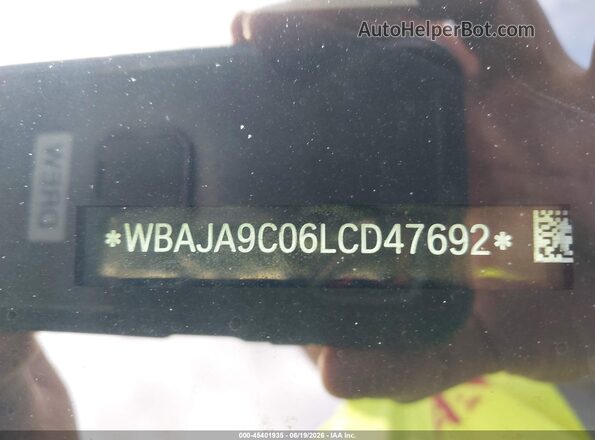 WBAJA9C06LCD47692 2020 BMW 5 SERIES Черный 