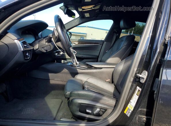WBAJA9C07LCE13179 2020 BMW 5 SERIES Черный Вид салона спереди