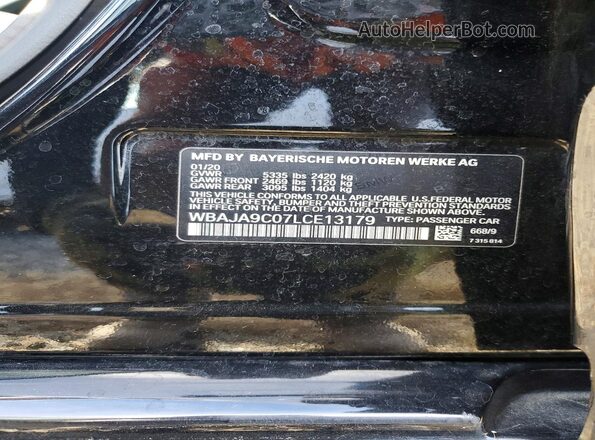WBAJA9C07LCE13179 2020 BMW 5 SERIES Черный Вид подкапотного пространства