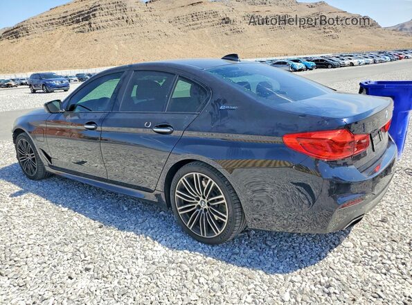 WBAJA9C50JB251987 2018 BMW 5 SERIES Black Trasero izquierdo