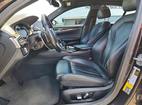 WBAJA9C52KB254309 2019 BMW 5 SERIES Black Widok wnętrza z przodu