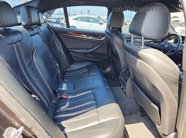 WBAJA9C52KB254309 2019 BMW 5 SERIES Black Widok tylnych siedzeń