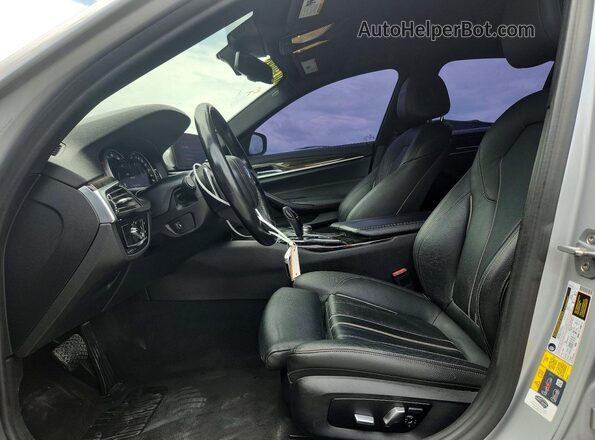 WBAJA9C53KB393641 2019 BMW 5 SERIES Silver Սալոնի դիմացի տեսք