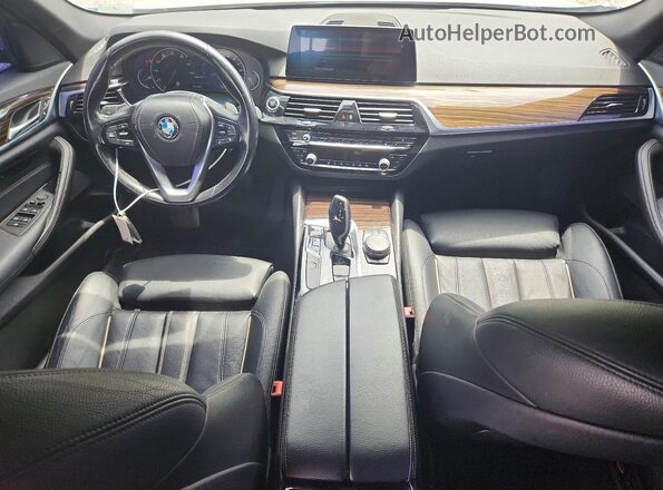 WBAJA9C53KB393641 2019 BMW 5 SERIES Silver Առջևի վահանակի տեսք