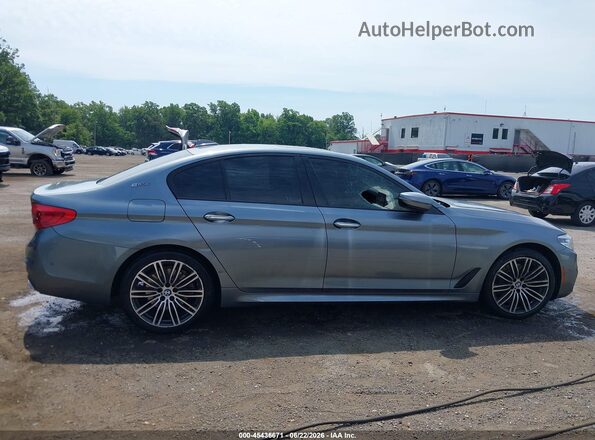 WBAJA9C54JB251992 2018 BMW 5 SERIES Gray Widok zestawu wskaźników