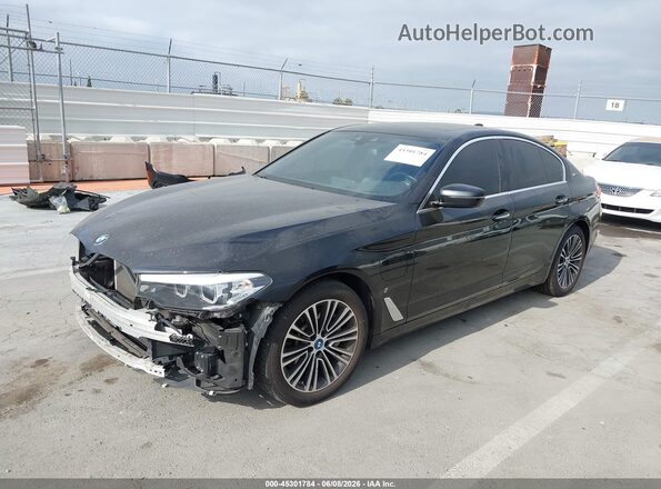 WBAJA9C54JB252821 2018 BMW 5 SERIES Black Vista tres cuartos delantera izquierda