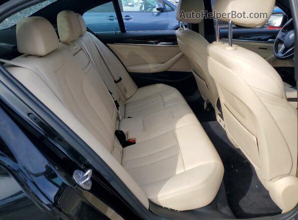 WBAJA9C56JB034377 2018 BMW 5 SERIES Black Widok tylnych siedzeń
